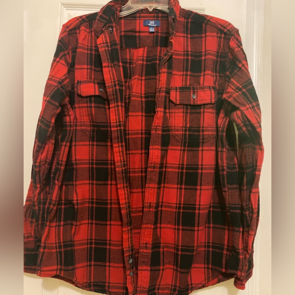 Red & Black Flannel Shirt